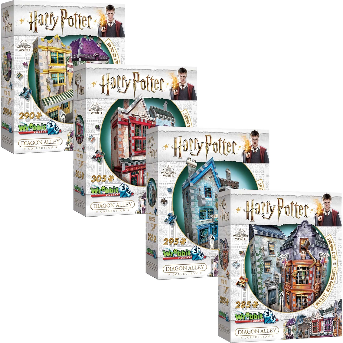 Rowling Hogsmeade 395 Teile Drei Besen 3D Puzzle Harry Potter Wrebbit 