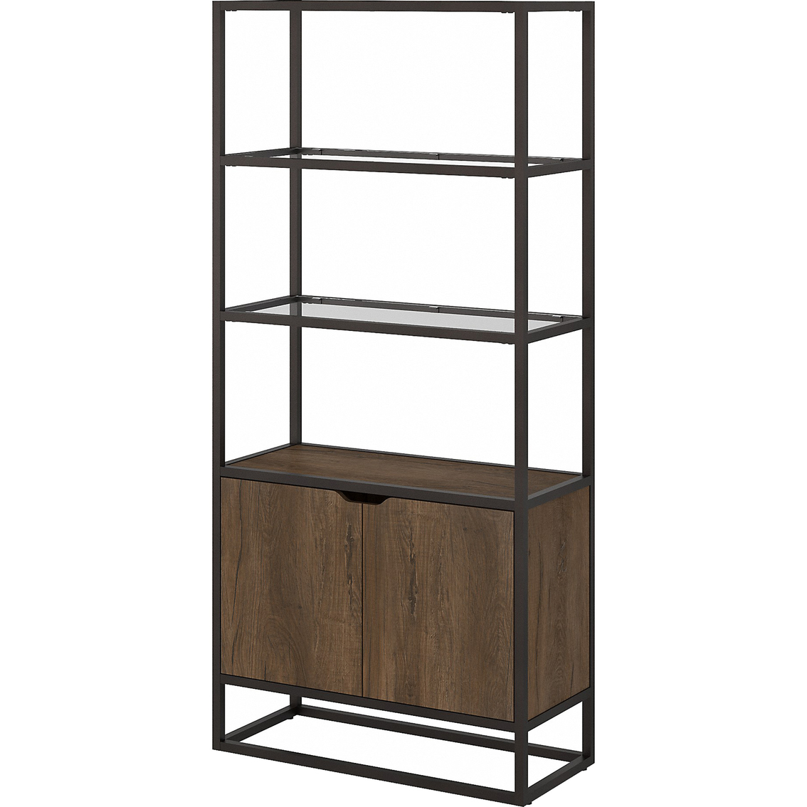 Bush Furniture Anthropology 5 Shelf Bookcase With Doors | Bookcases ...