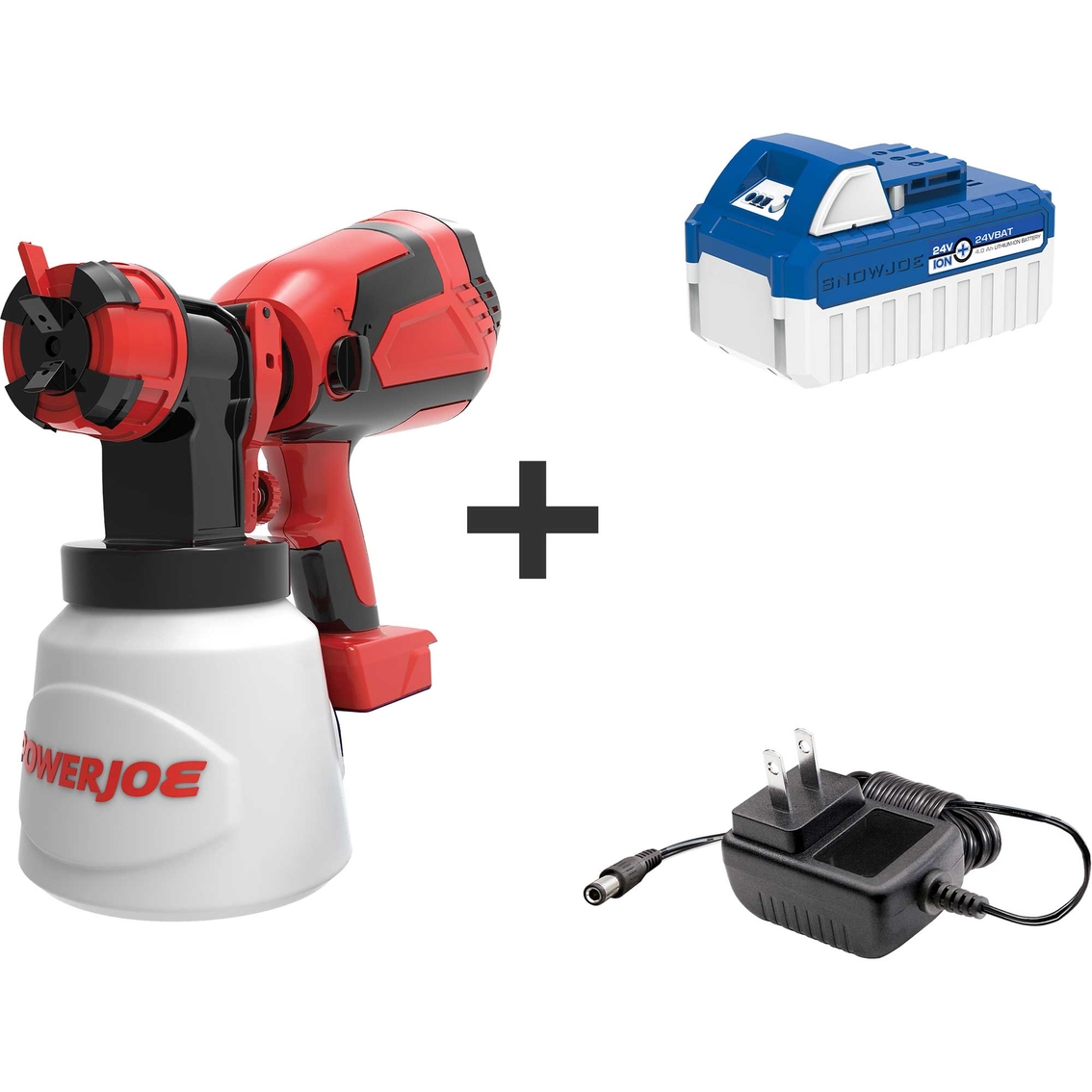 Sun Joe 24v Ion+ Cordless Hvlp Paint Sprayer With 4.0 Ah Battery + Charger, Portable Power Tools, Patio, Garden & Garage
