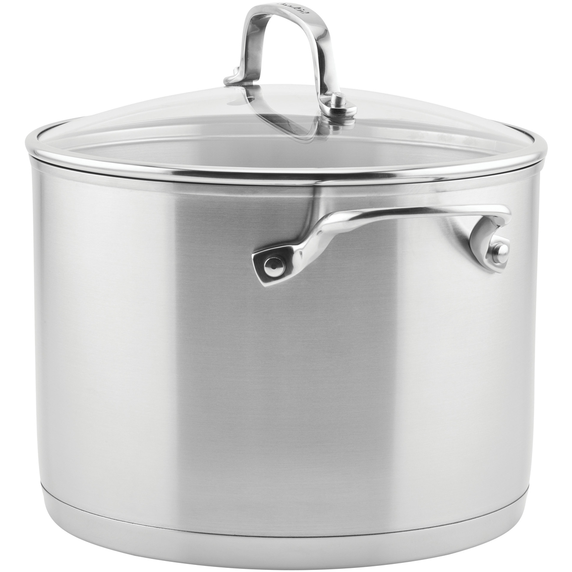 KitchenAid 8 qt. 3 Ply Base Stainless Steel Stockpot with Measuring Marks and Lid - Image 2 of 10