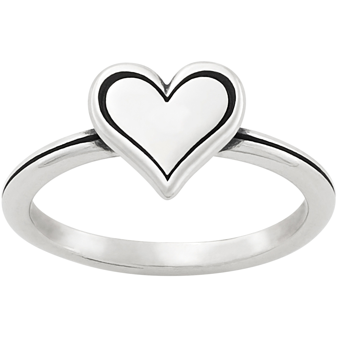 James Avery Sterling Silver Delicate Heart Initial Ring | Silver 