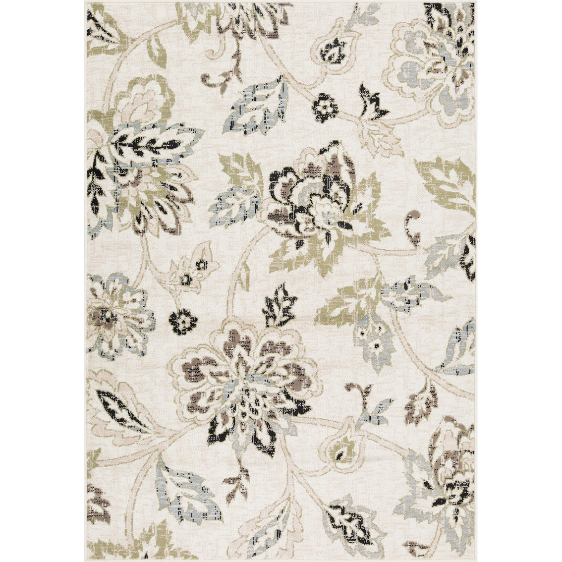 L'Baiet Maya Green Floral Area Rug - Image 1 of 4