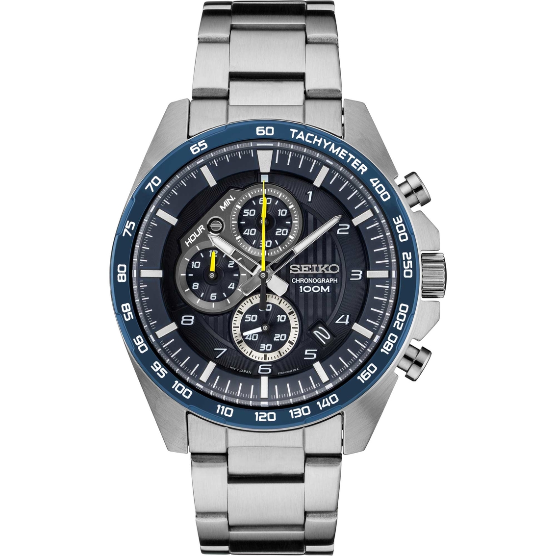 Seiko Usa Men's Essentials Chronograph Stainless Steel Watch With Blue Dial  Ssb321 | Stainless Steel Band | Jewelry & Watches | Shop The Exchange