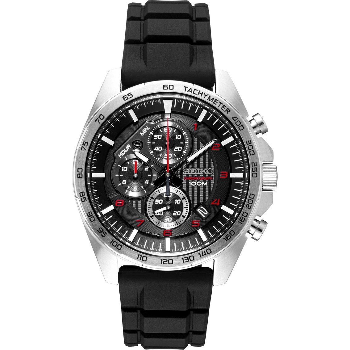 Seiko Usa Men's Essentials Chronograph Stainless Steel Watch With Black  Dial Ssb325 | Non-metal Band | Jewelry & Watches | Shop The Exchange