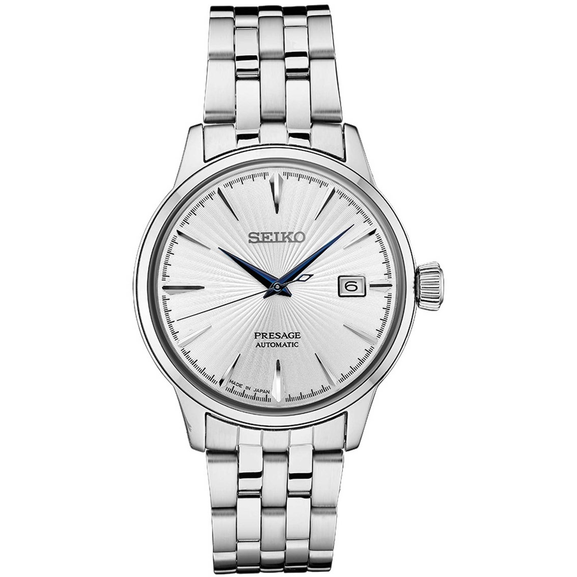 Seiko Men's Presage Stainless Steel Watch With Silver Dial Srpb77 |  Stainless Steel Band | Jewelry & Watches | Shop The Exchange