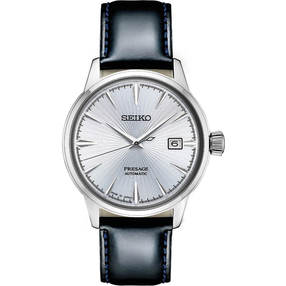 Seiko Men's Presage Stainless Steel Watch Srpb43 | Leather Band ...