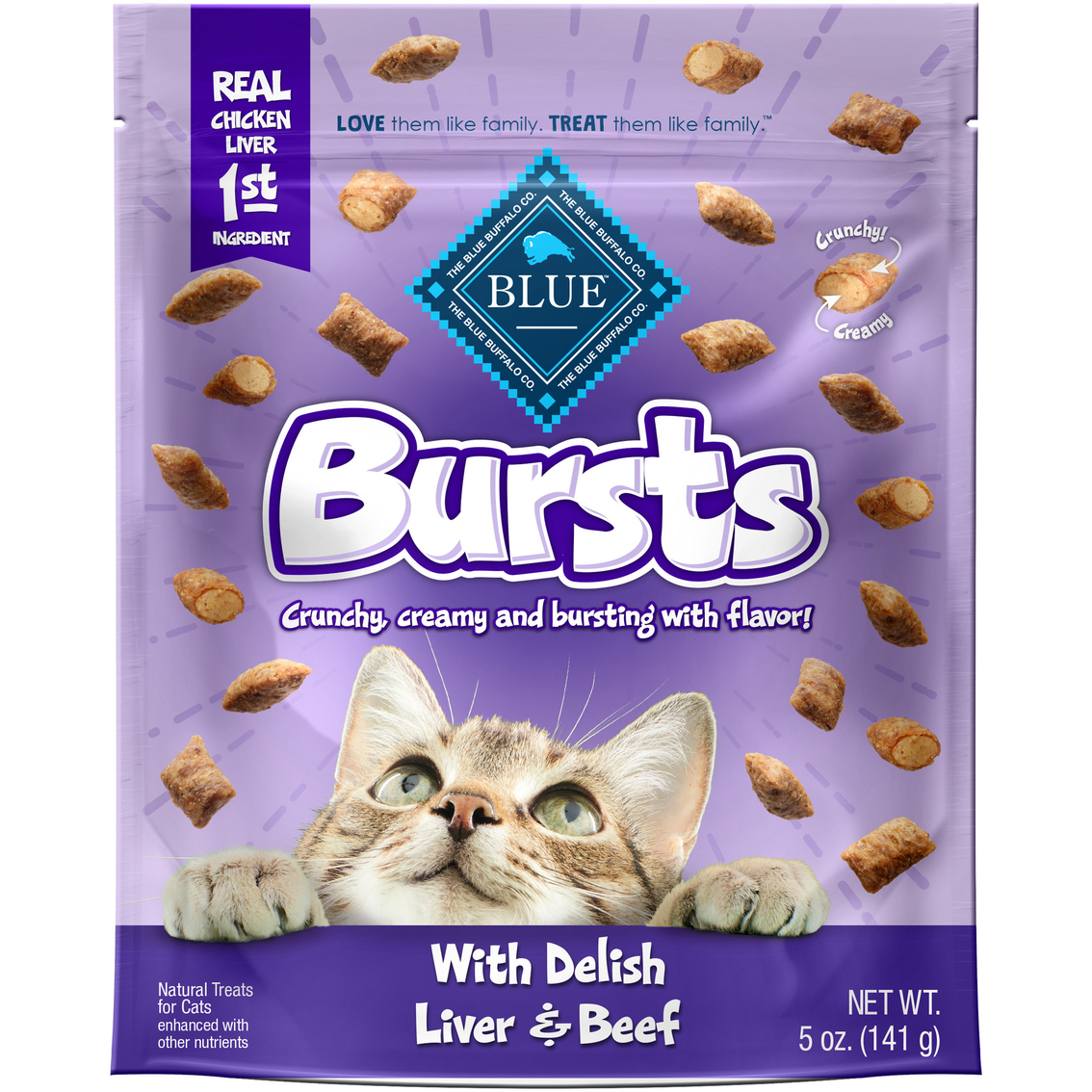 Blue Buffalo Bursts Liver and Beef Filled Cat Treats - Image 2 of 2
