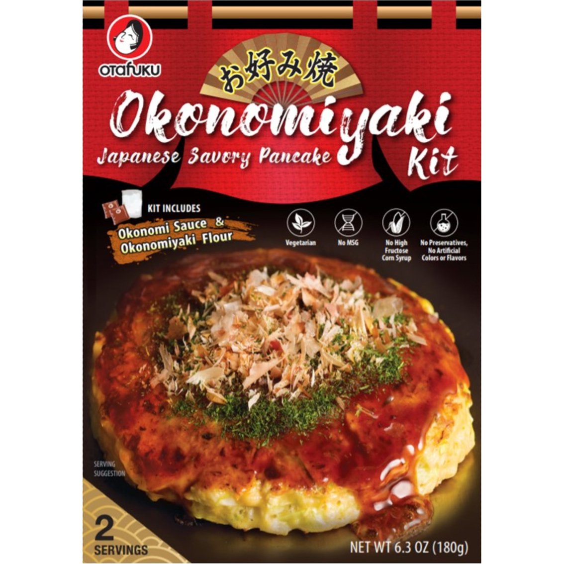 Otafuku Okonomiyaki Kit for 2 servings 6.3 oz.  6 pc.