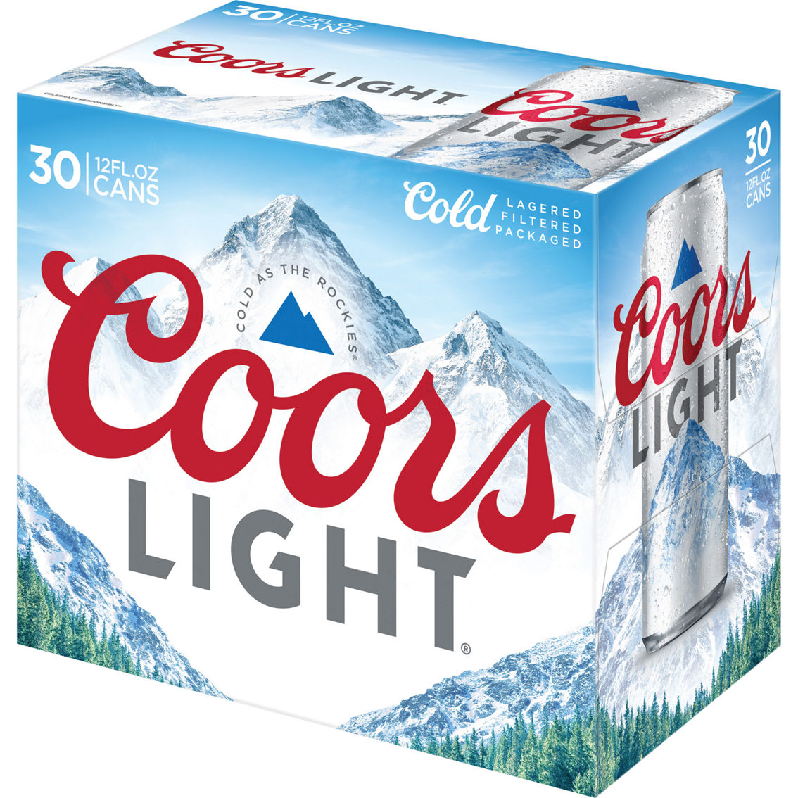 Coors Light Beer, 30 pk., 12 oz. Cans