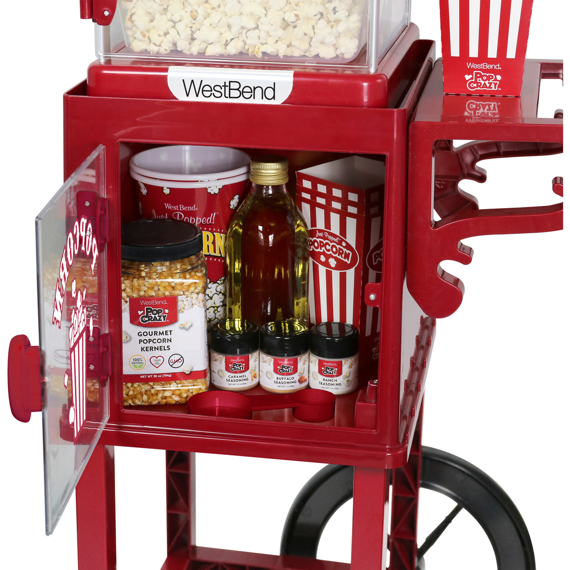 West Bend Popcorn Cart Popcorn Maker - Image 4 of 7