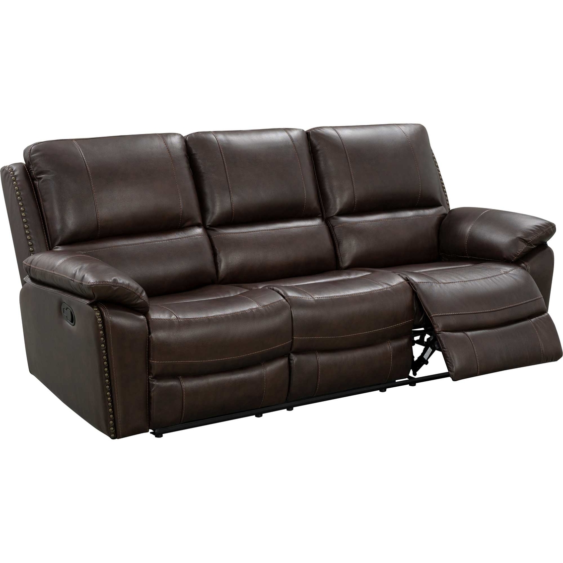 Abbyson Sorento Leather Reclining Sofa - Image 3 of 7
