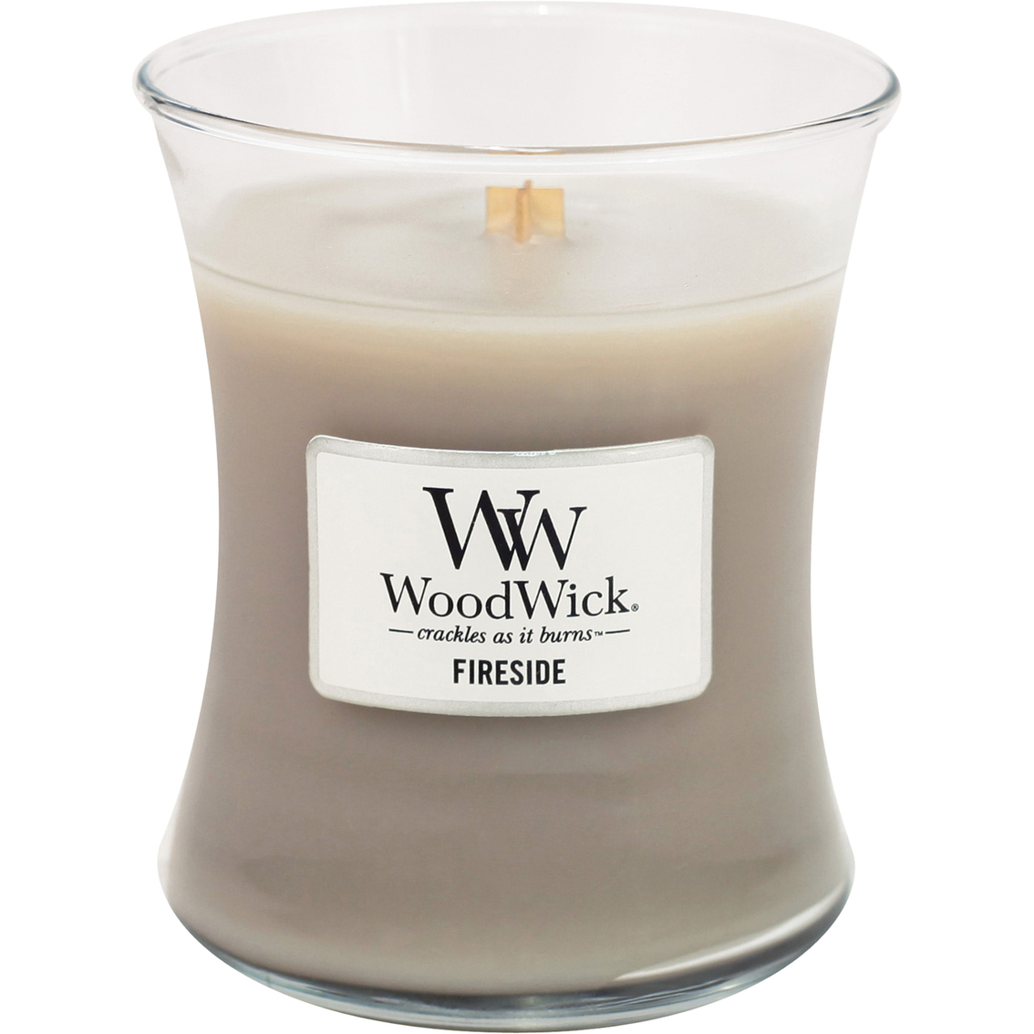 Scented Candle Jar With Wood Wick - Medium - Fireside