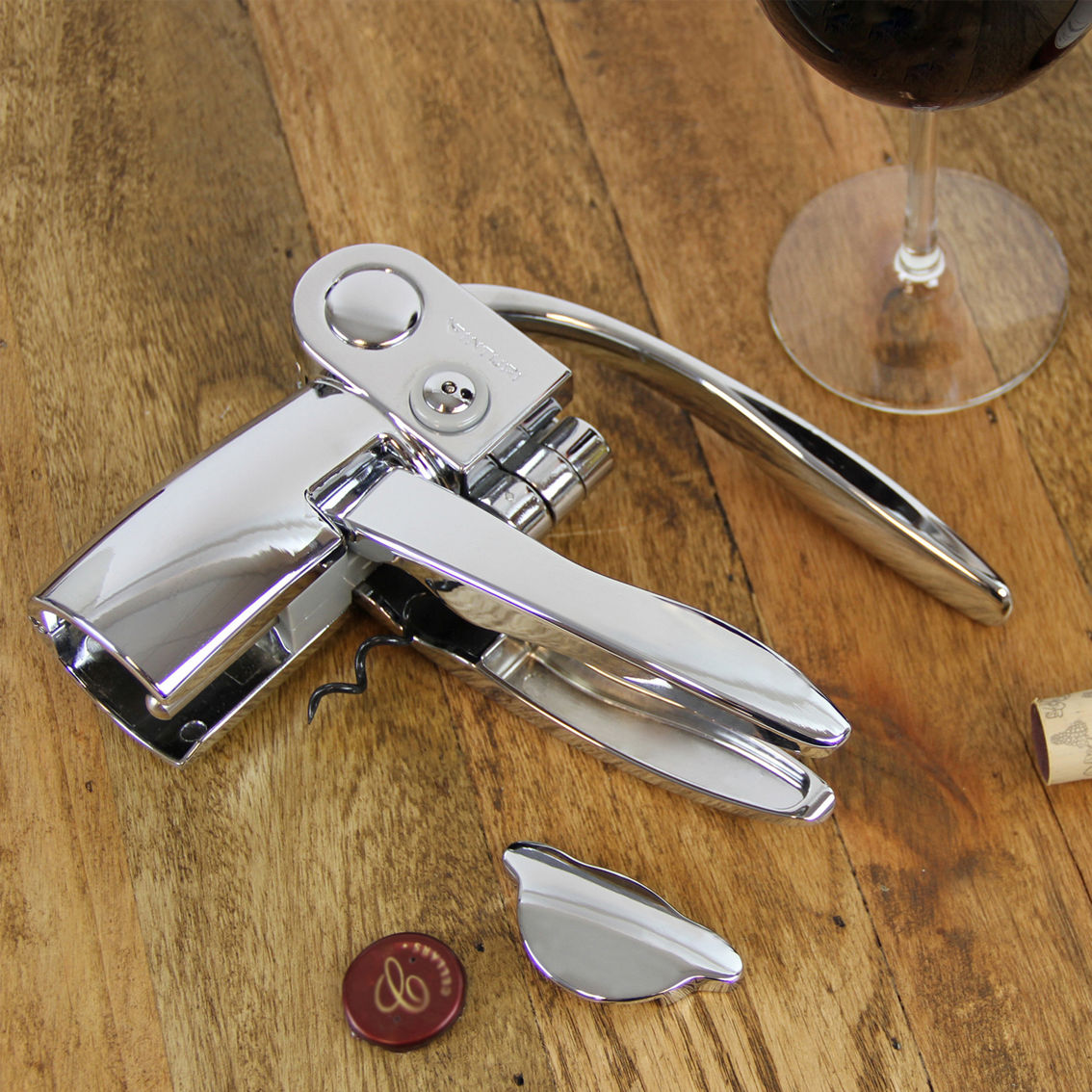 Vinturi Traditional Wine Lever Opener and Foil Cutter with Gift Box - Image 2 of 3