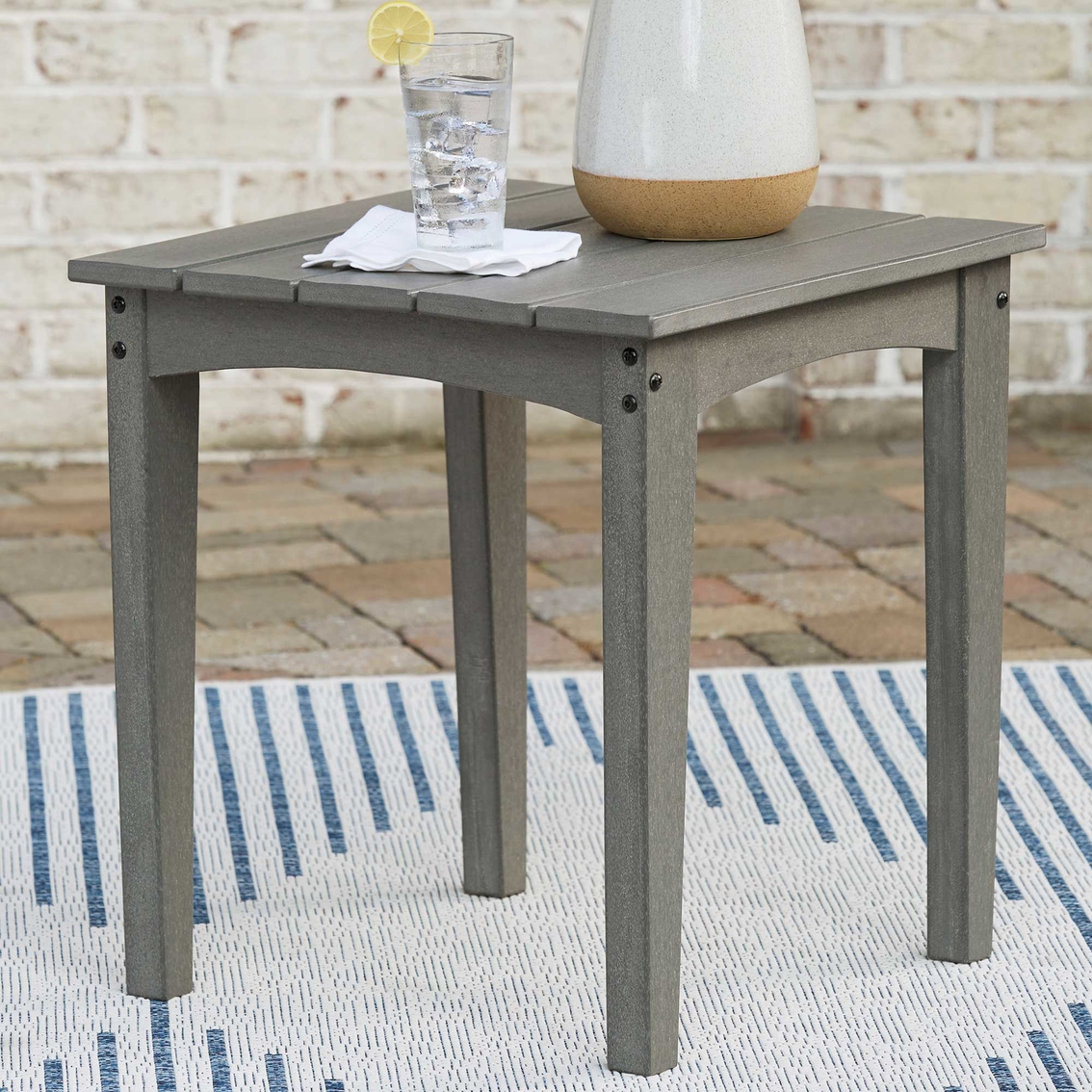 Signature Design by Ashley Visola Outdoor Square End Table - Image 2 of 5