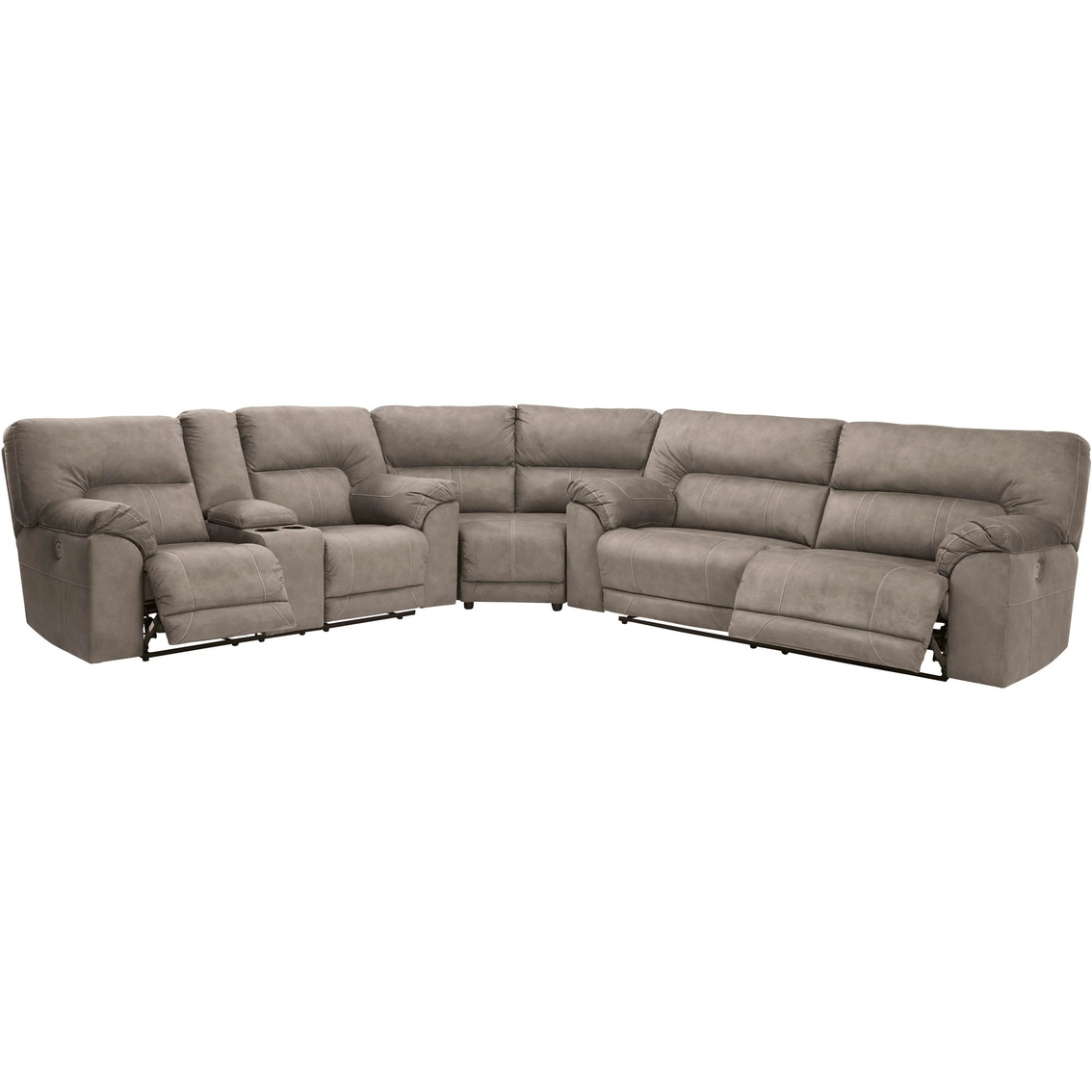 Signature Design by Ashley Cavalcade Power Reclining 4 pc. Sectional with Recliner - Image 2 of 9
