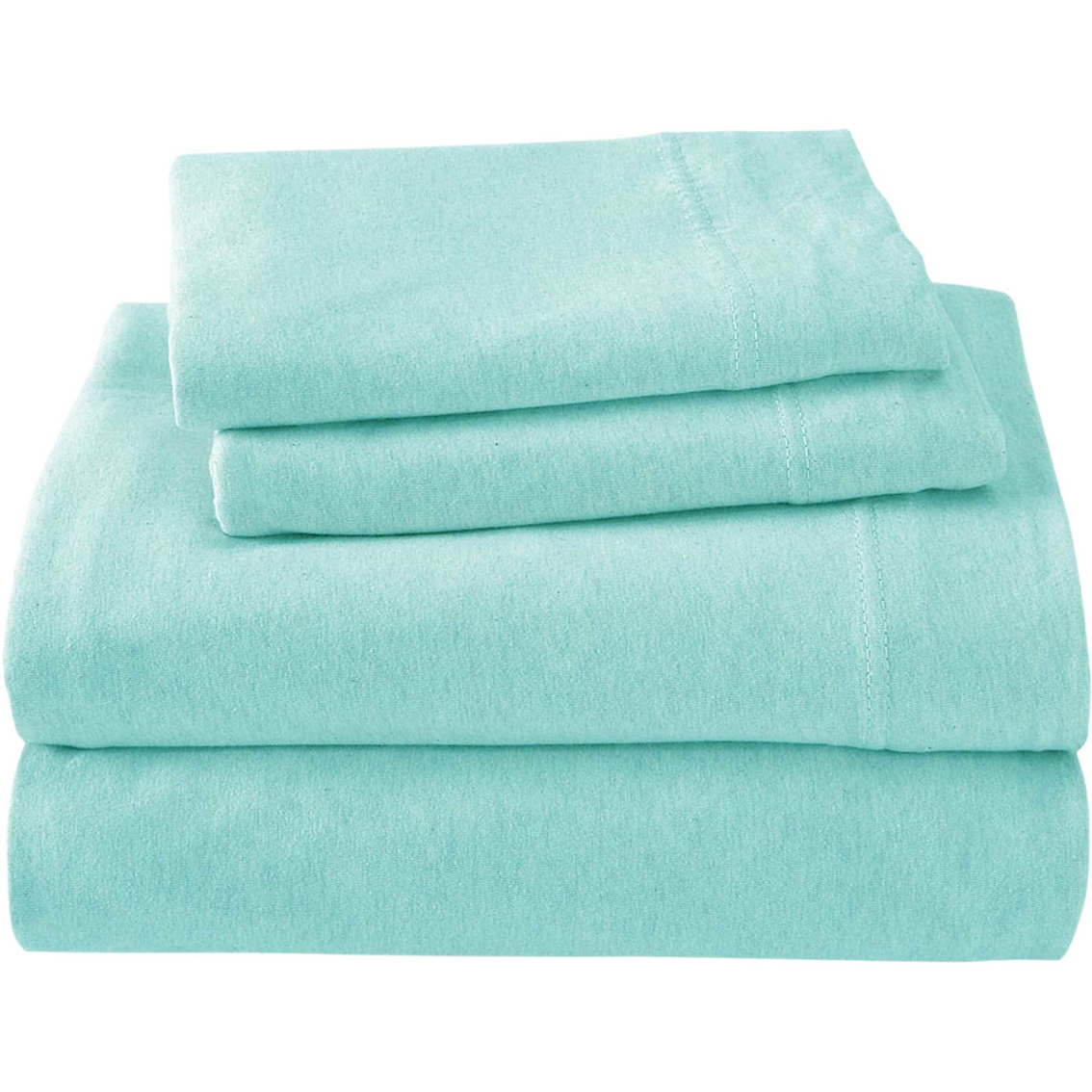 Royale Linens Soft Tees Luxury Cotton Modal Ultra Soft Jersey Knit Twin Sheet Set - Image 2 of 5