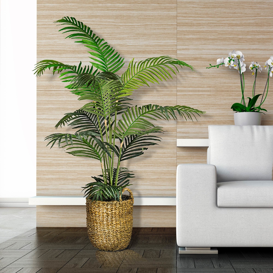 LCG Florals Areca Palm Tree in Basket - Image 2 of 2