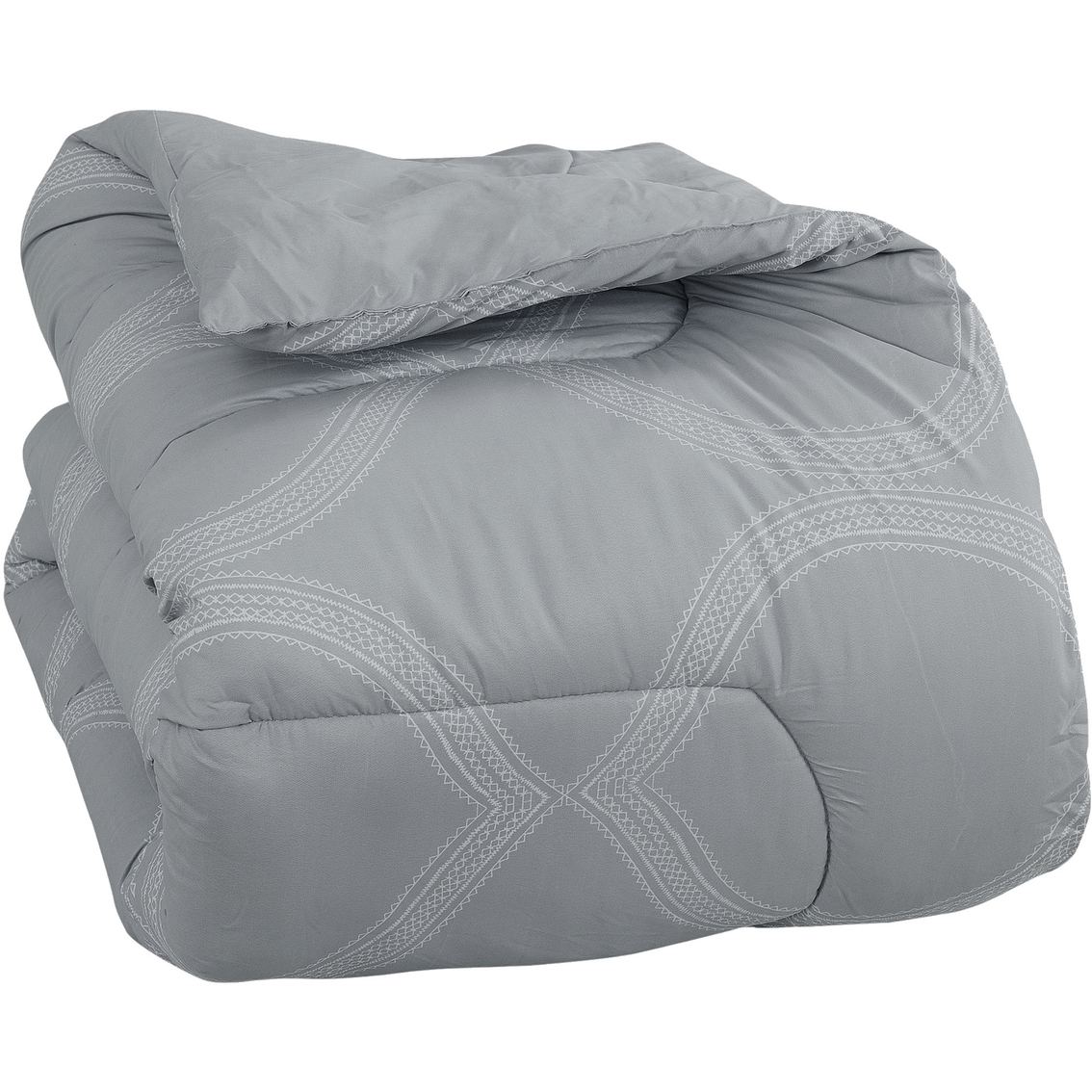 Ogee Bed in a Bag with Solid Reverse Comforter Queen - Image 1 of 4