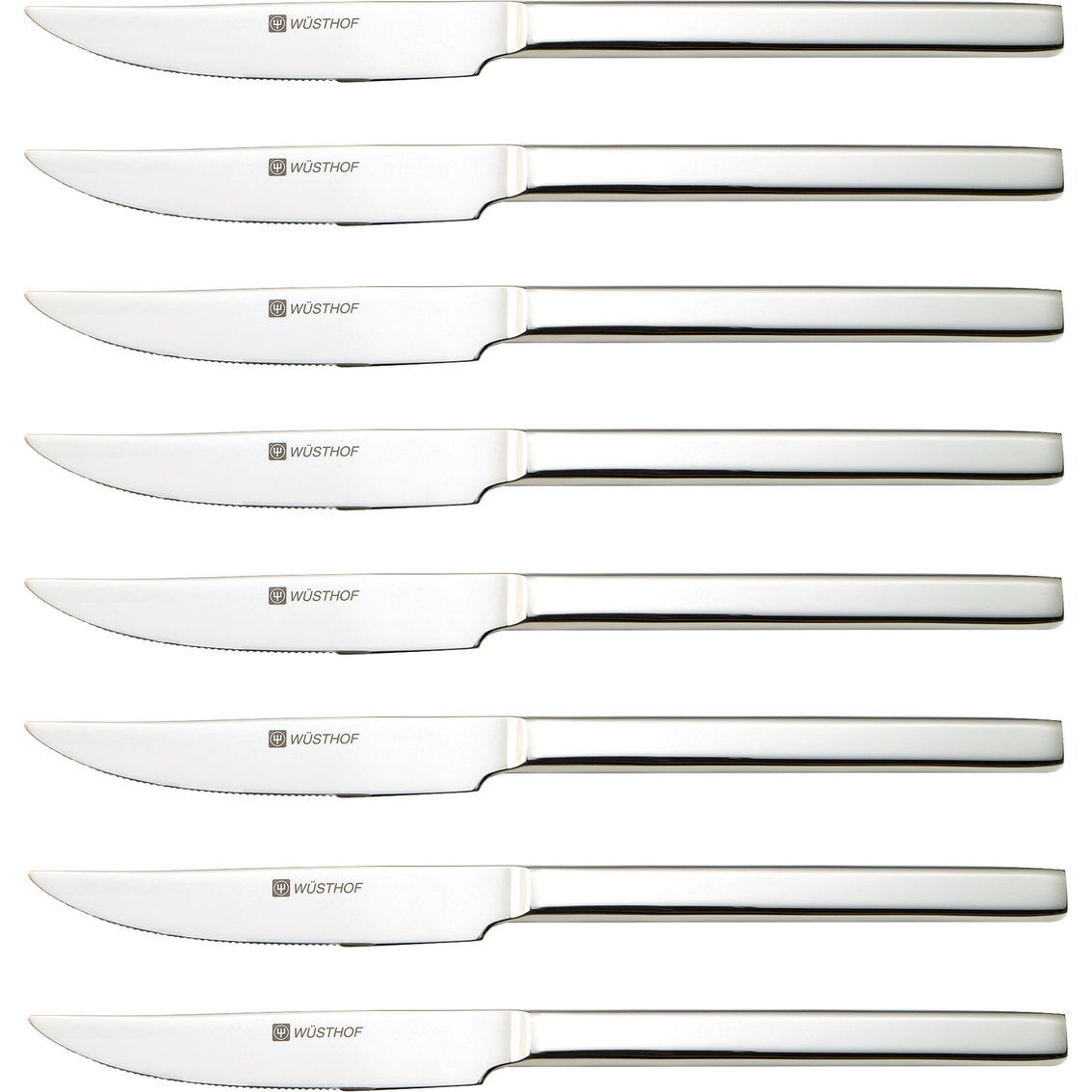 Wusthof Stainless Steel Steak Knife Olivewood Chest 8 Pc