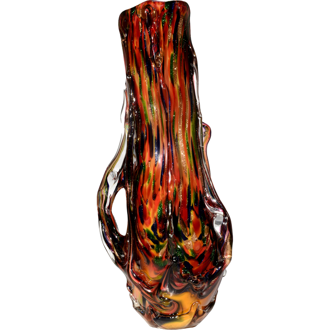 Dale Tiffany Rainier Lava Hand Blown Art Glass Vase