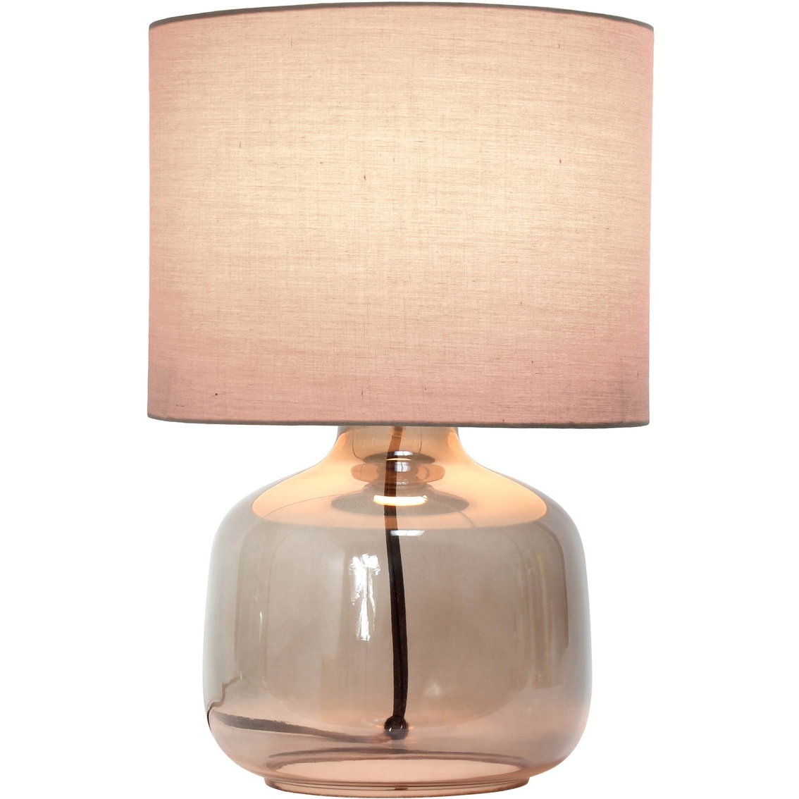 Simple Designs 13 in. Glass Table Lamp - Image 2 of 8
