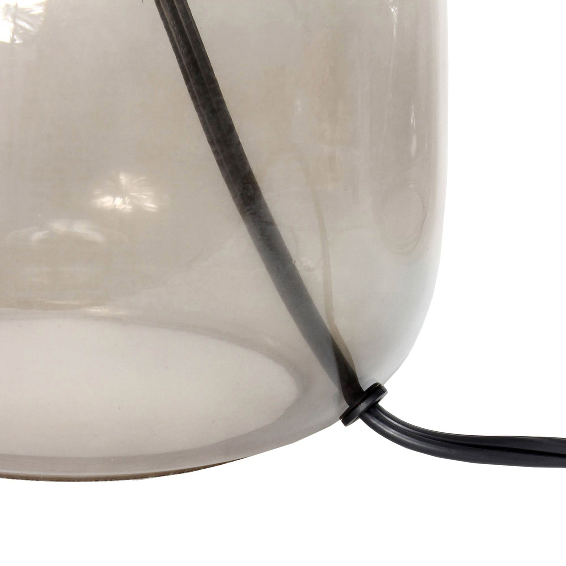 Simple Designs 13 in. Glass Table Lamp - Image 5 of 8