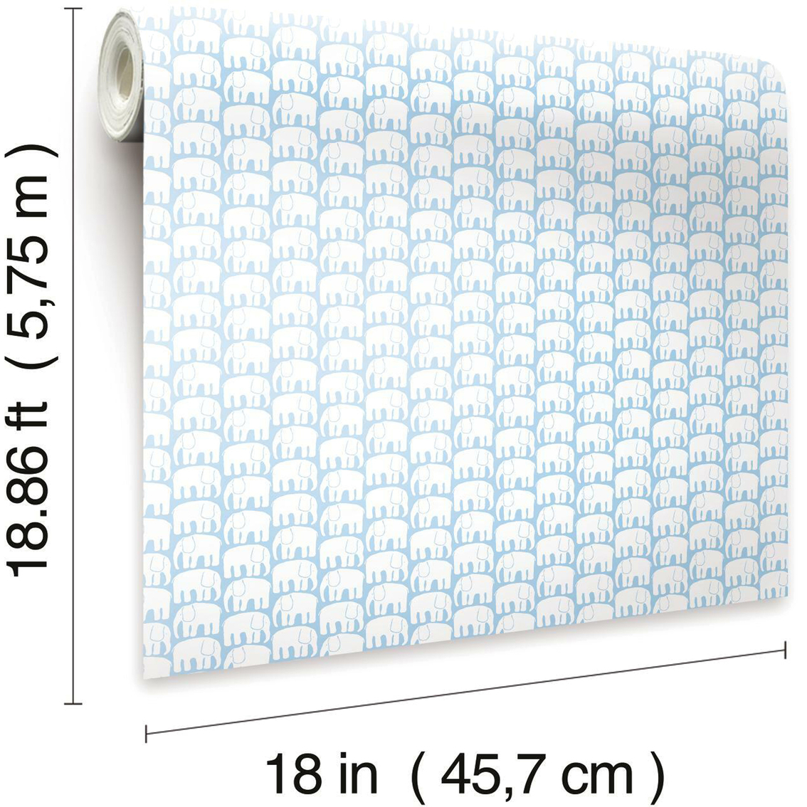 RoomMates Elefantti Peel and Stick Wallpaper - Image 8 of 9