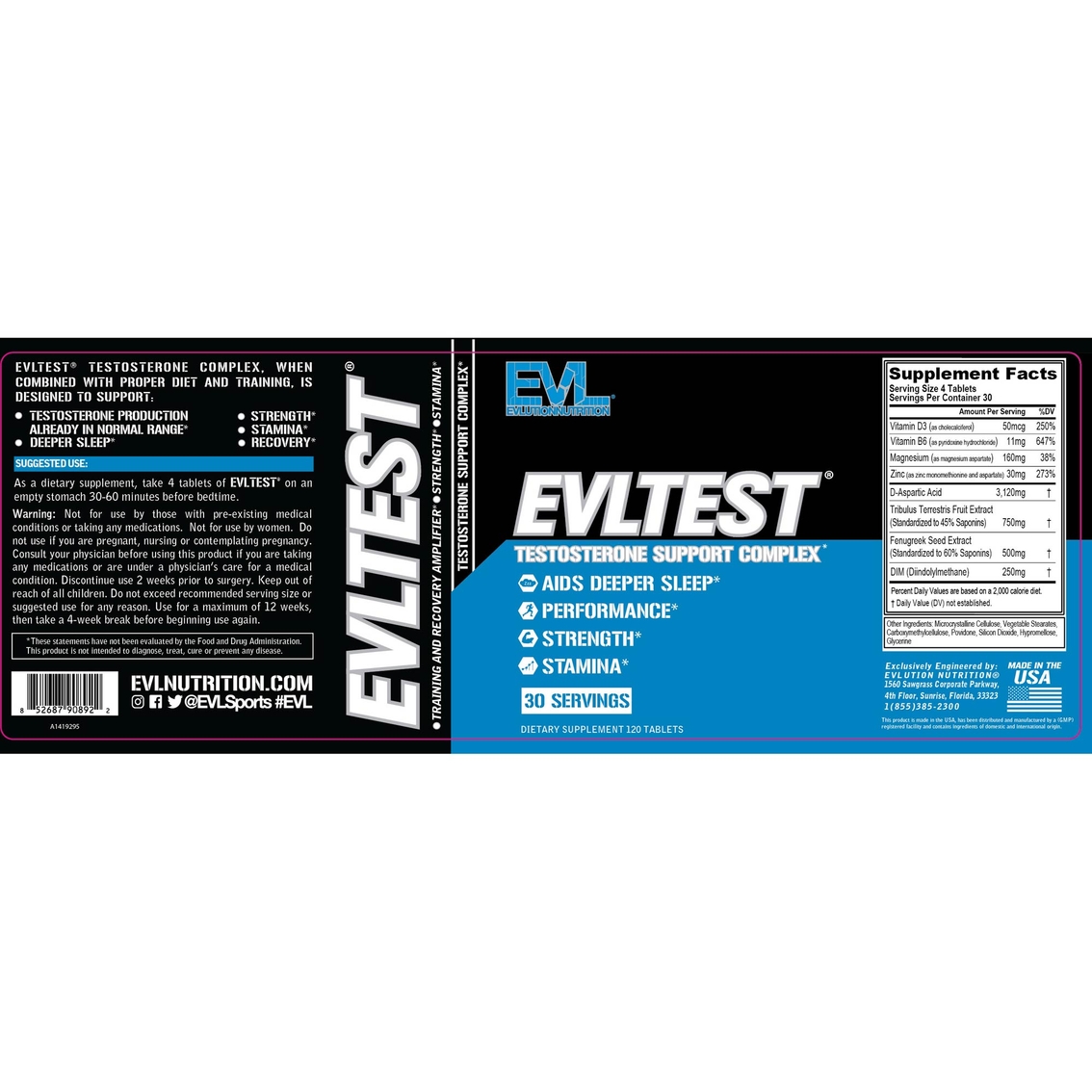 EVL Test Tablets 120 ct. - Image 2 of 2