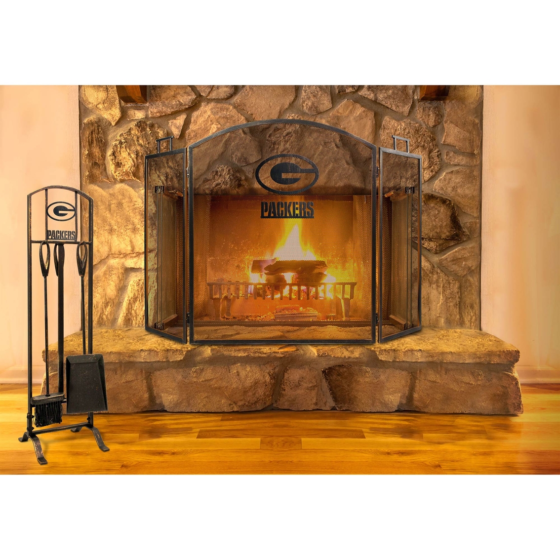 Imperial NFL Football Fireplace Screen - Image 3 of 3