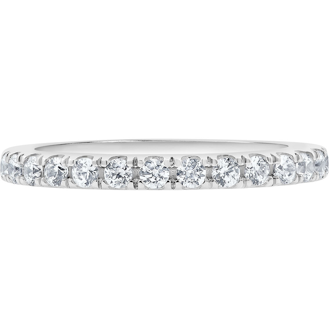 Badgley Mischka 14K White Gold 1/2 CTW Lab Grown Diamond Anniversary Ring Size 7 - Image 2 of 3