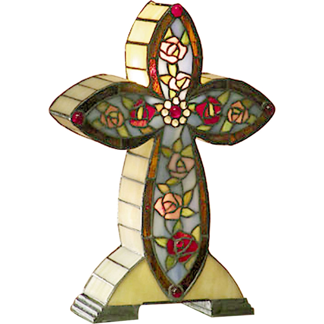 Dale Tiffany Flaura Cross Accent Lamp - Image 1 of 2