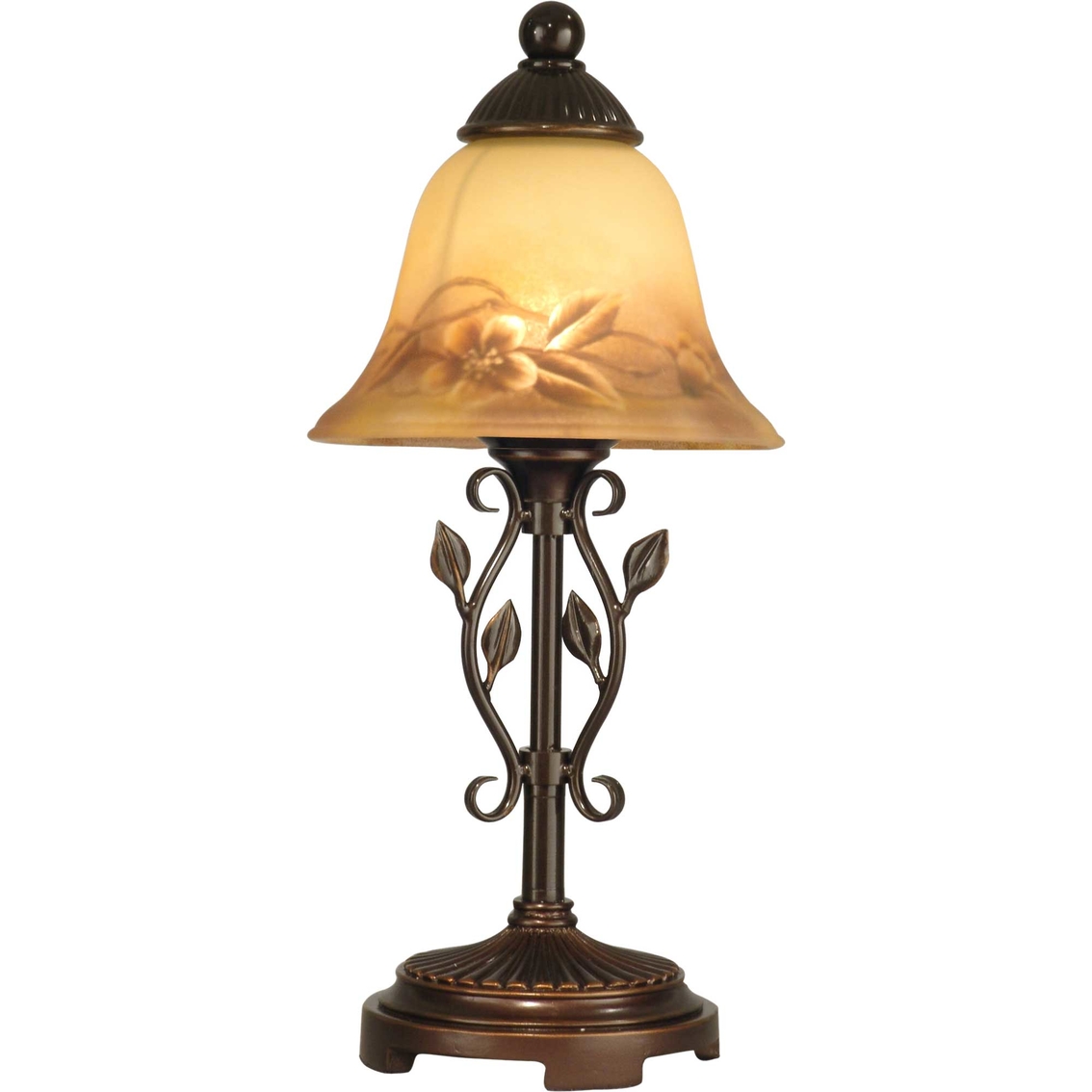 Dale Tiffany Vine Leaf Hand Painted 16.75 in. Accent Lamp