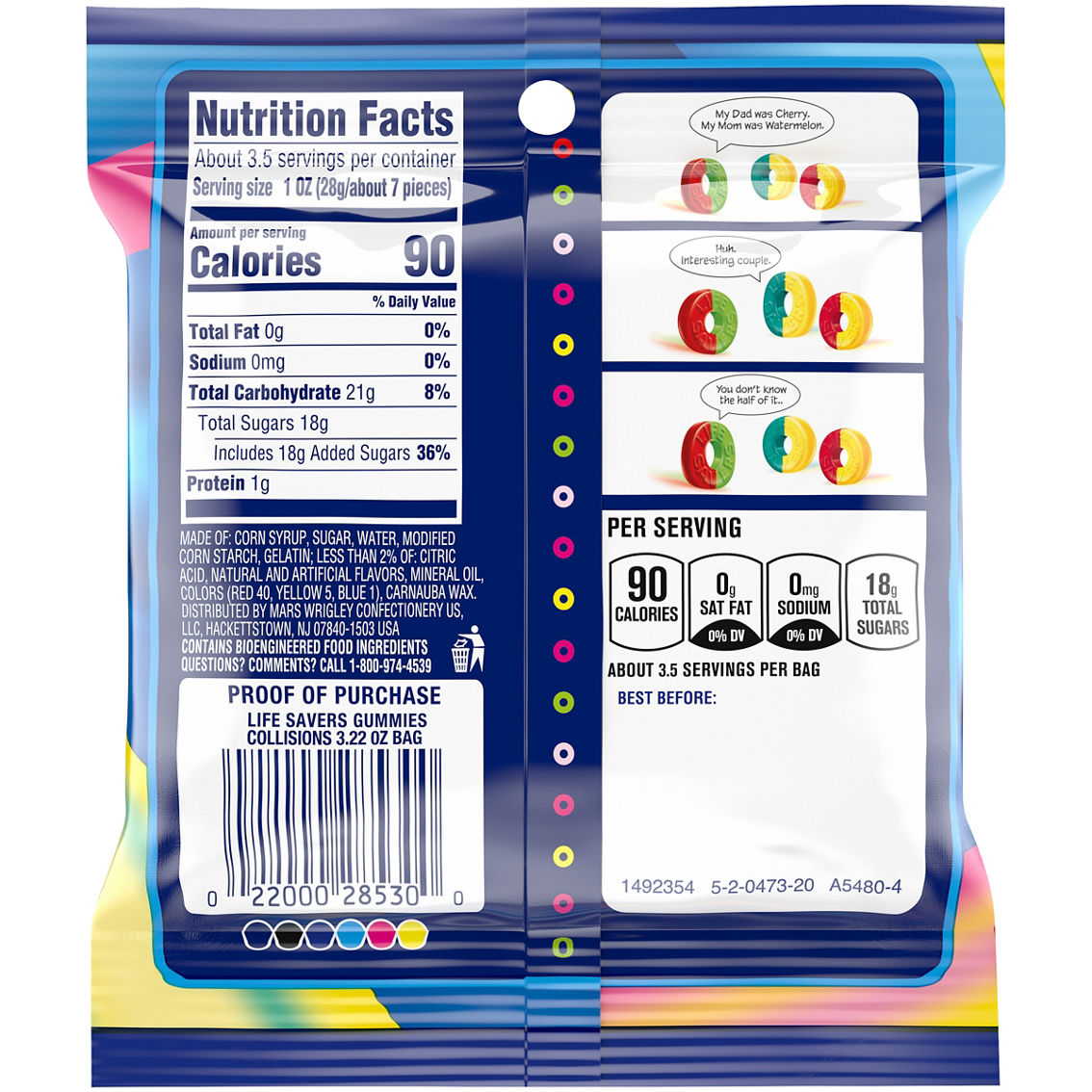 Lifesavers Collisions Gummy Candy, 3.22 oz. Bag - Image 2 of 2