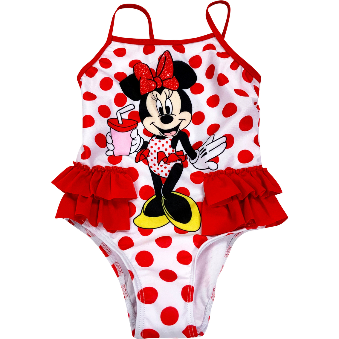 Disney Toddler Girls Minnie Mouse Swimsuit | Toddler Girls 2t-5t ...