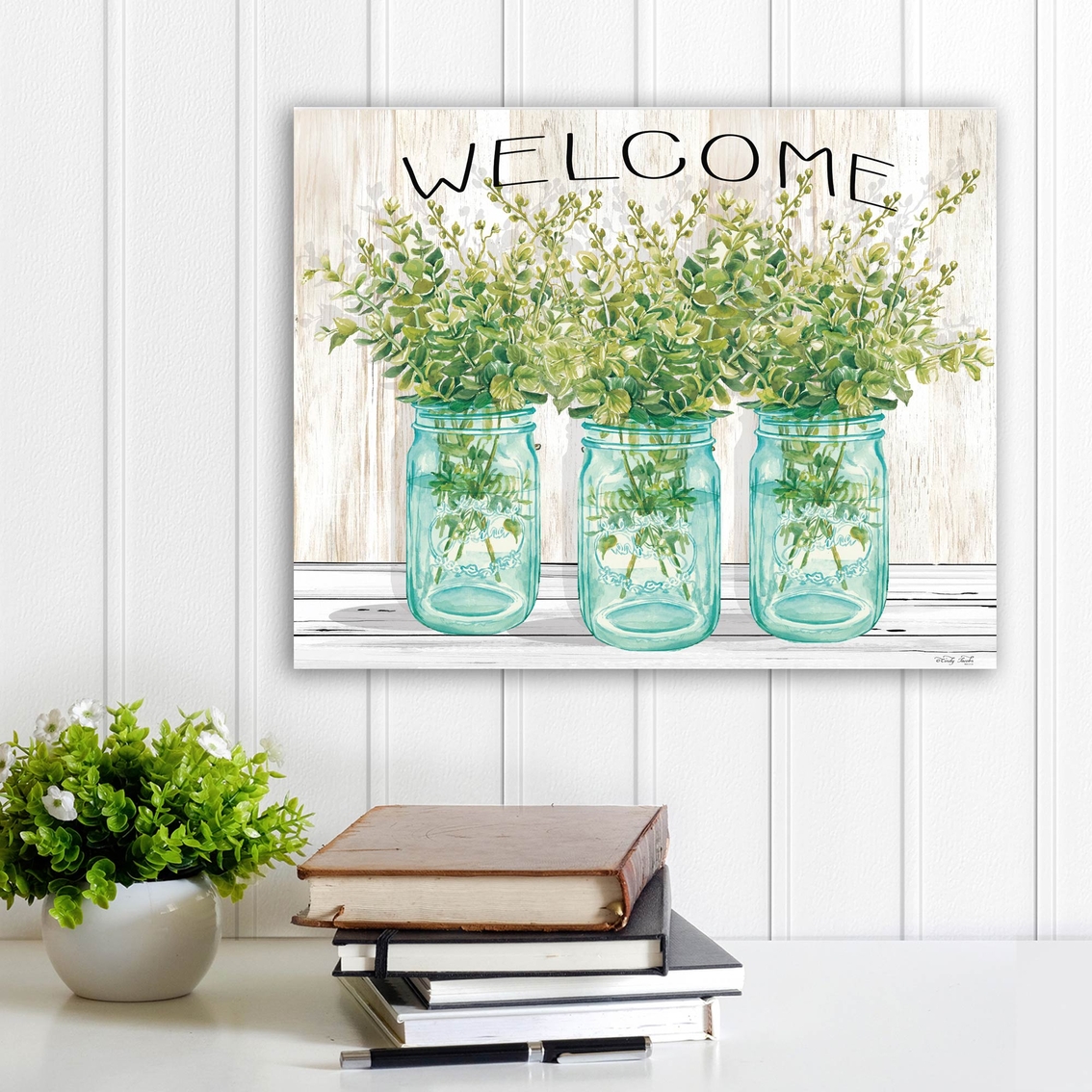 Courtside Market Welcome Canvas Wall Art - Image 2 of 2