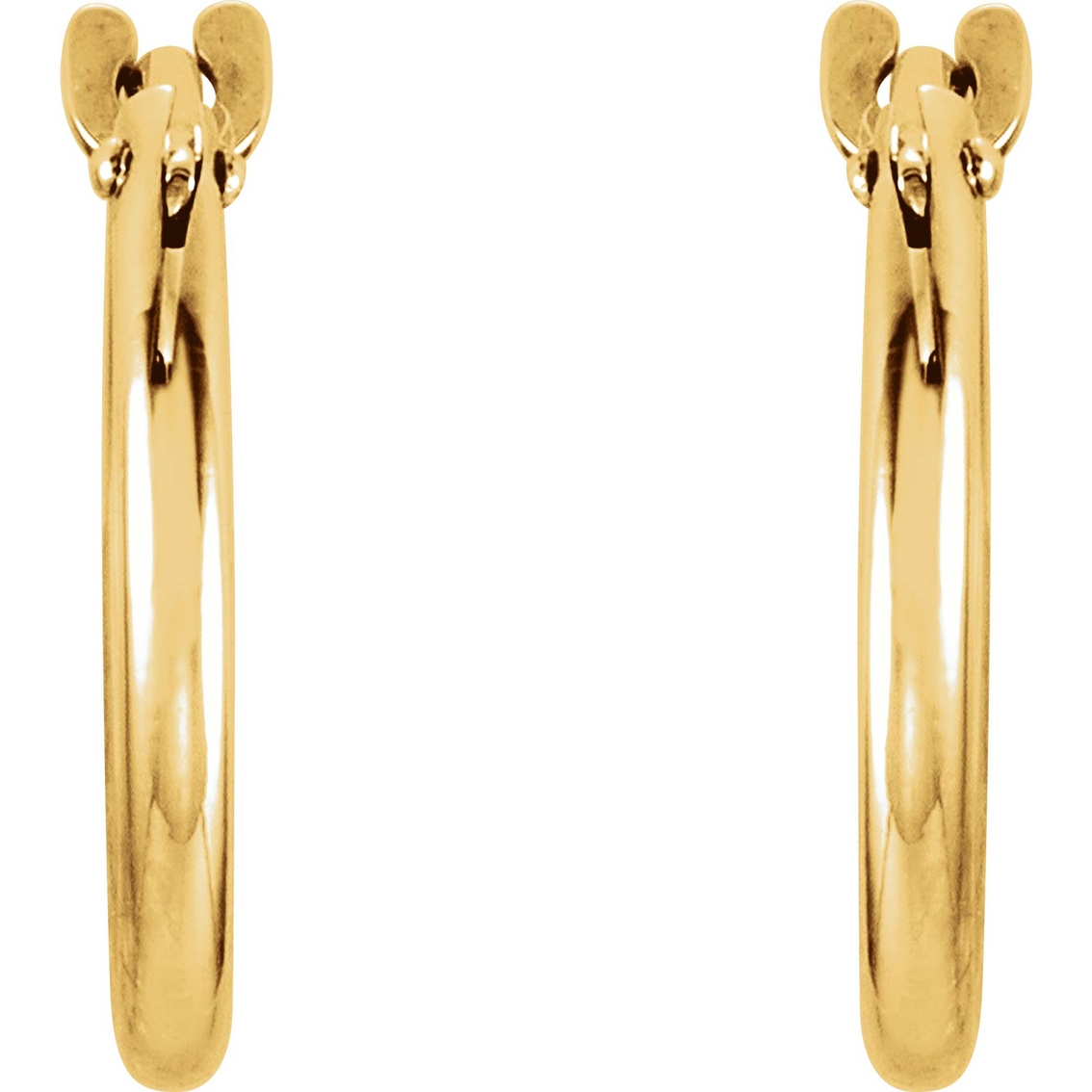Karat Kids 14K Yellow Gold 12mm Hoop Earrings - Image 2 of 3