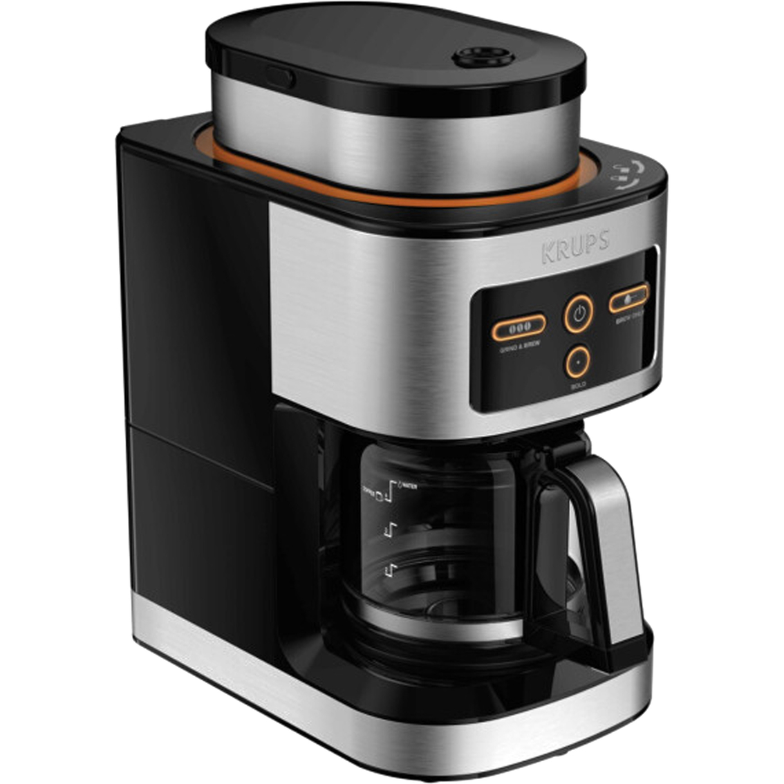 Krups Km550d50 Personal Cafe Grind And Brew 4 Cup Coffee Maker