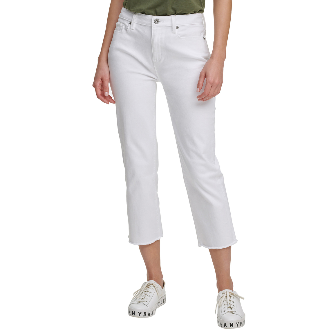 Dkny Foundation Slim Straight Cropped Pants | Pants | Clothing ...