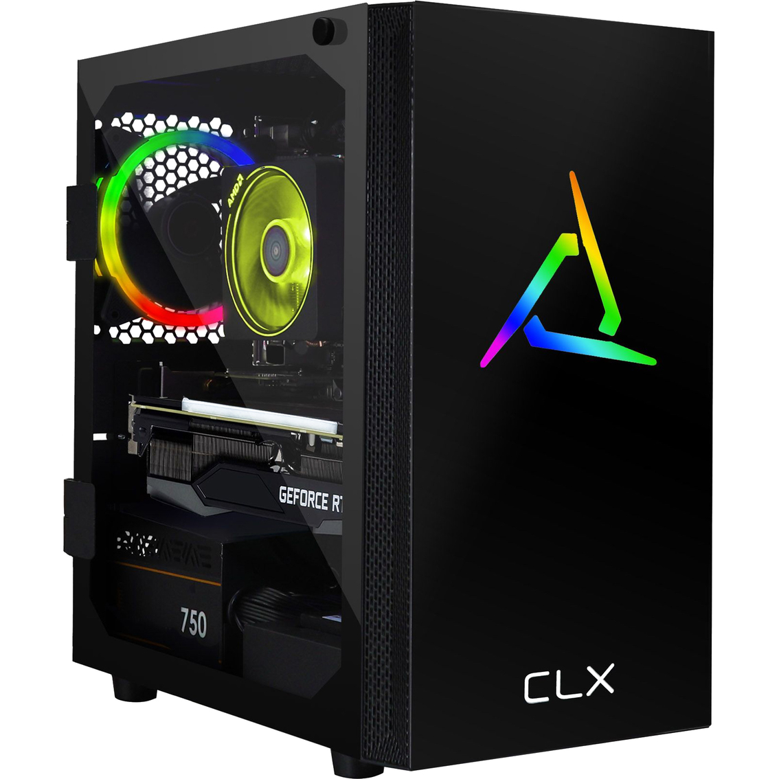 CLX Set AMD Ryzen 7 3800X 3.9GHz 16GB RAM 480GB SSD + 2TB HDD Gaming Desktop - Image 2 of 6