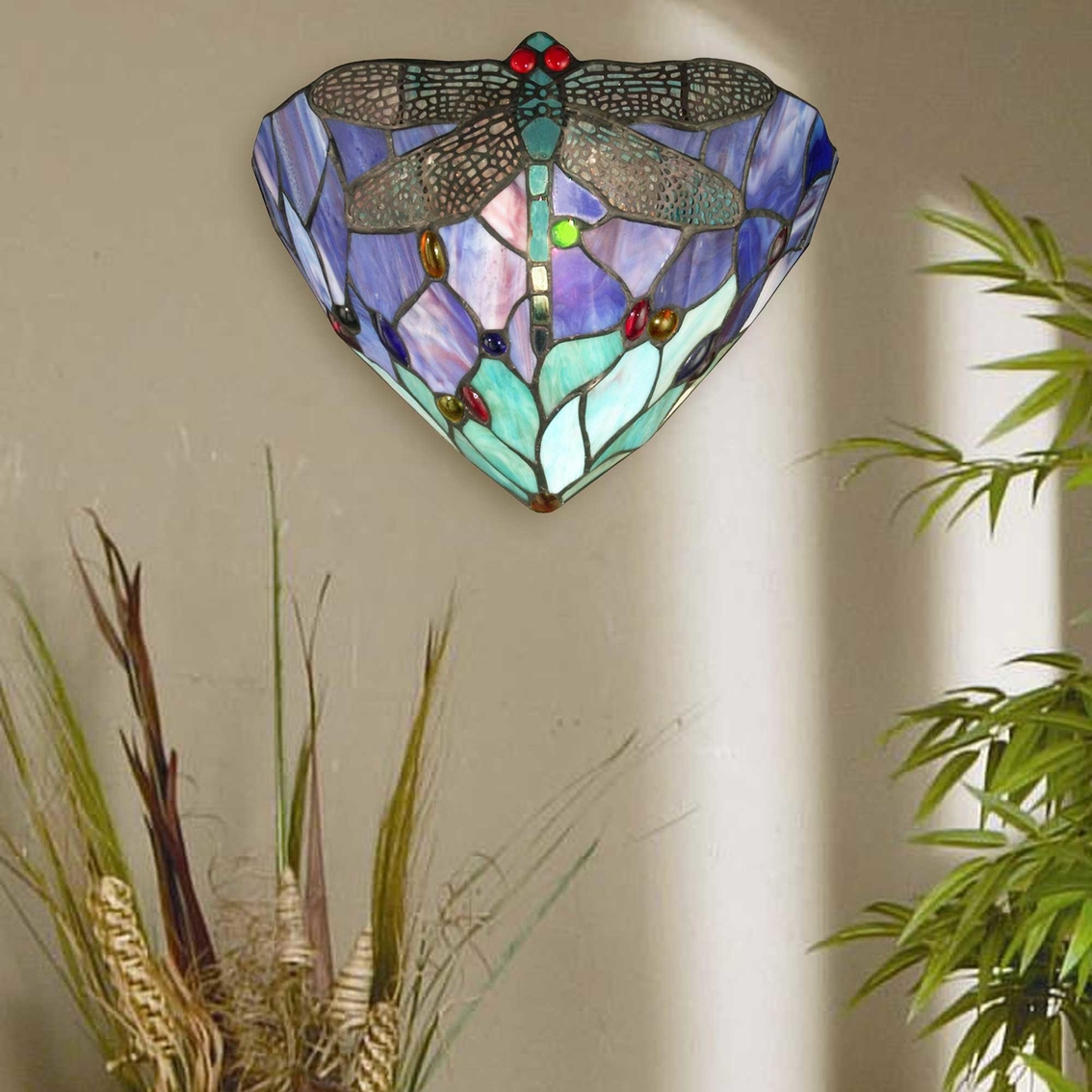 Dale Tiffany Downey Dragonfly Jewel Wall Sconce - Image 2 of 2