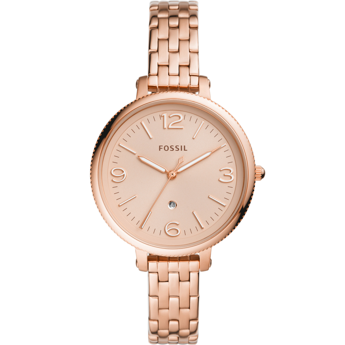 Fossil Monroe Rose Goldtone Watch Es4946 | Goldtone Band | Jewelry ...