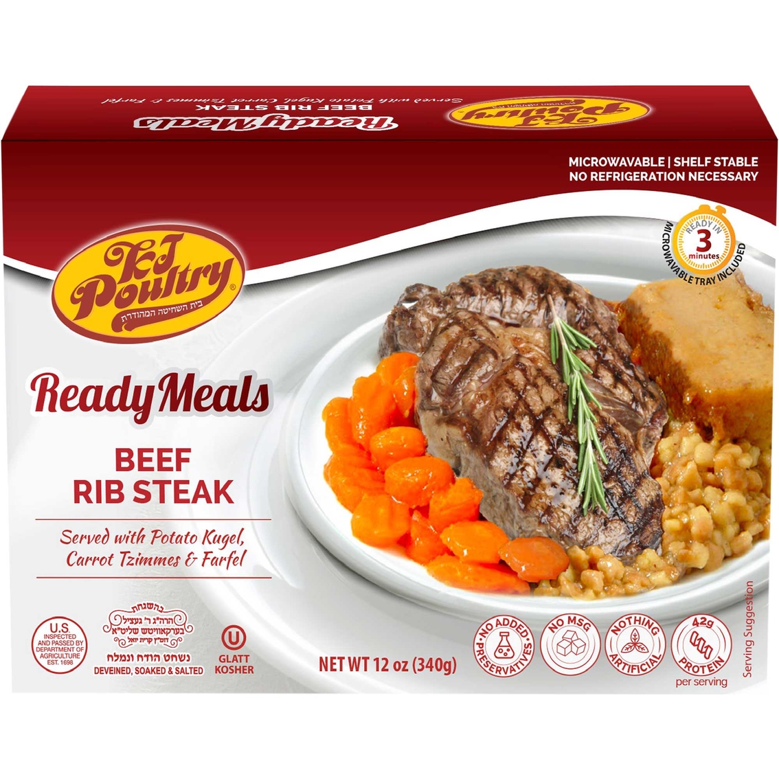 KJ Poultry Beef Rib Steak 12 units, 12 oz. each