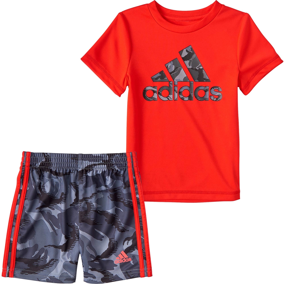 Adidas Infant Boys Action Camo Tee & Shorts 2 Pc. Set | Baby Boy 0-24 ...