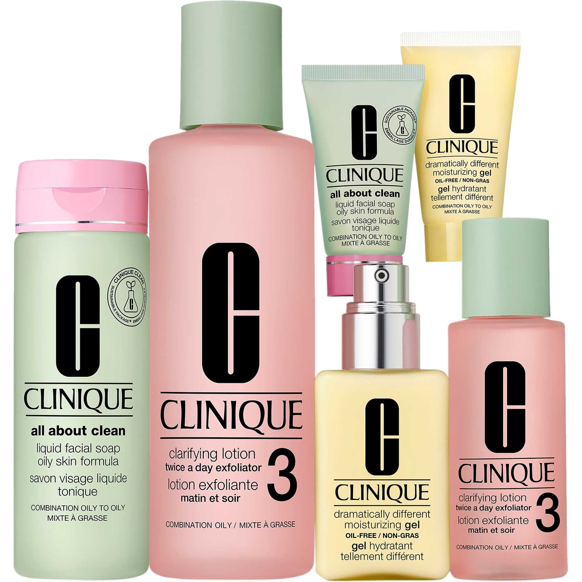Clinique Great Skin Everywhere (skin Types Iii/iv) 6 Pc. Set | Gift ...