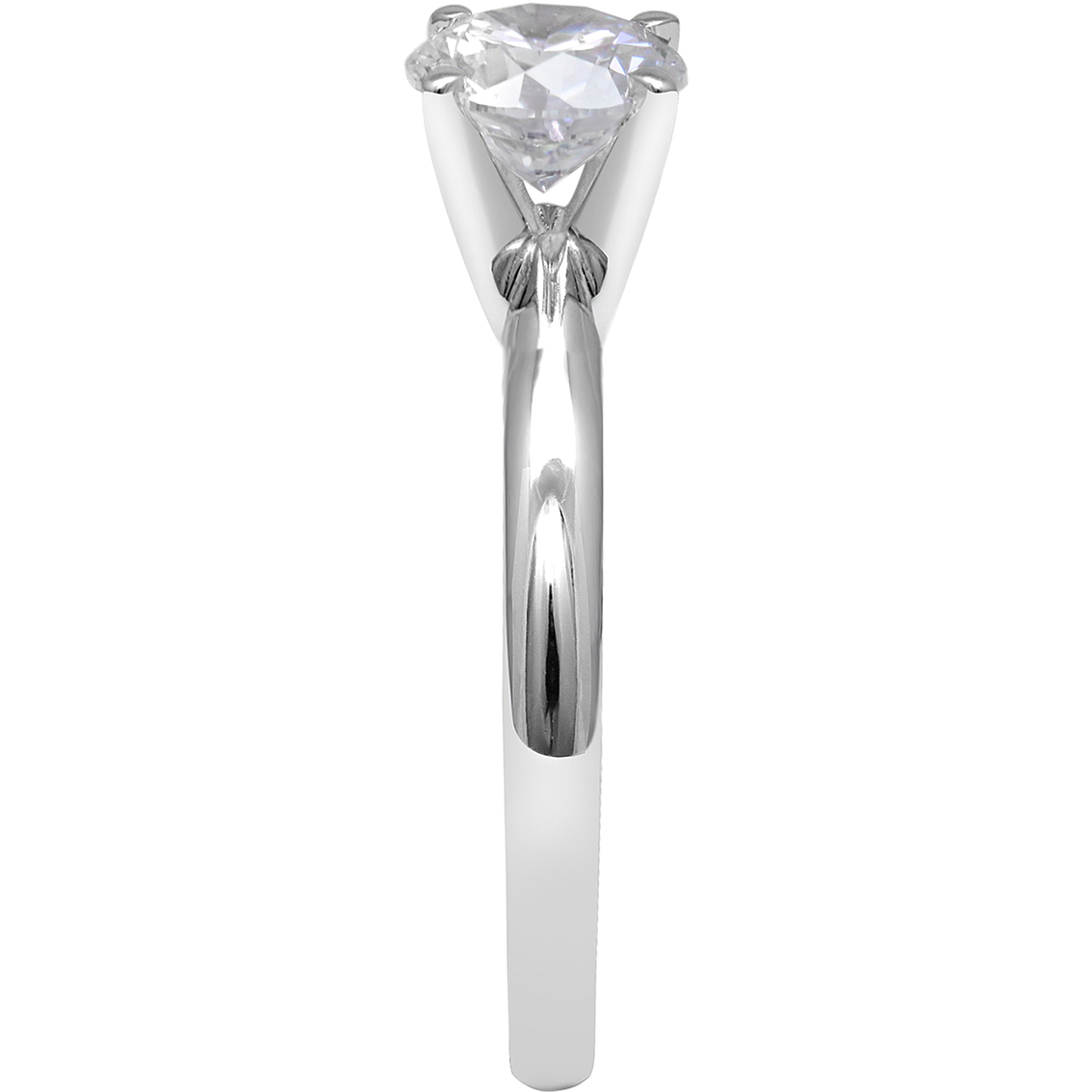Ray of Brilliance 14K White Gold 1 ct. Lab Grown Round Diamond Solitaire Ring - Image 3 of 4