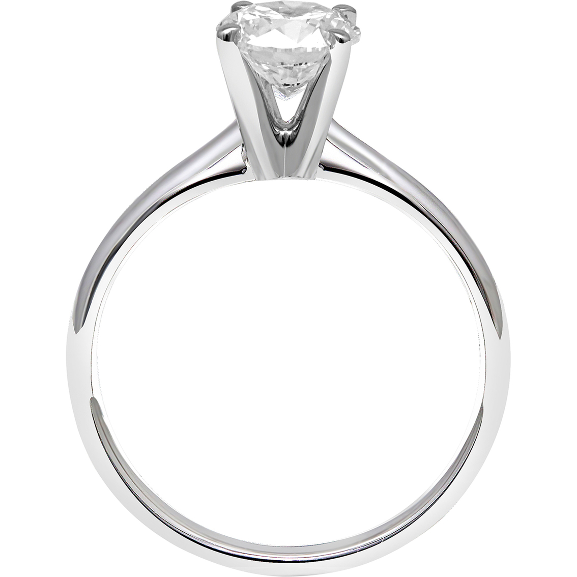 Ray of Brilliance 14K White Gold 1 ct. Lab Grown Round Diamond Solitaire Ring - Image 4 of 4