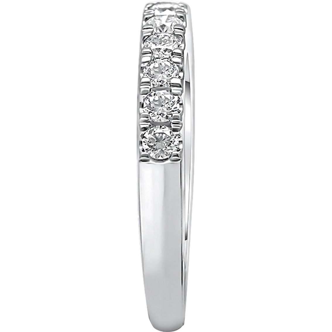 Ray of Brilliance 14K White Gold 1/2 CTW Lab Grown Channel Wedding Band - Image 3 of 4
