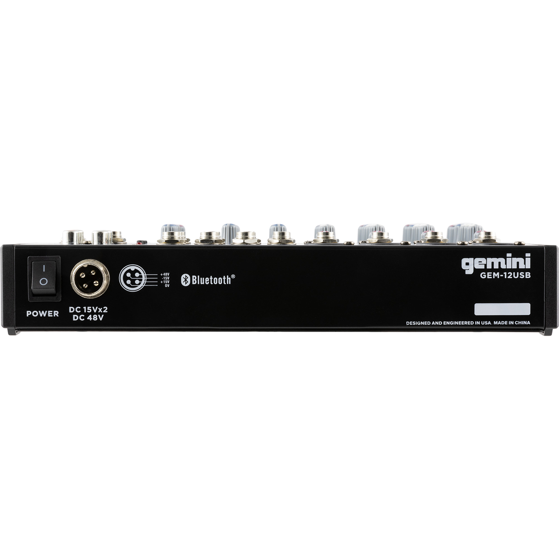 Gemini GEM-12USB 12-Channel USB and Bluetooth Mixer - Image 2 of 5