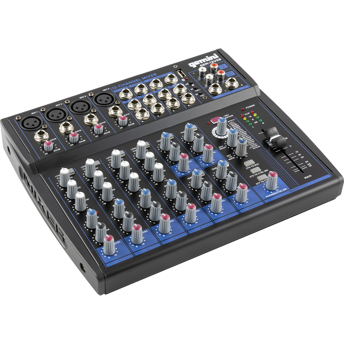 Gemini GEM-12USB 12-Channel USB and Bluetooth Mixer - Image 5 of 5