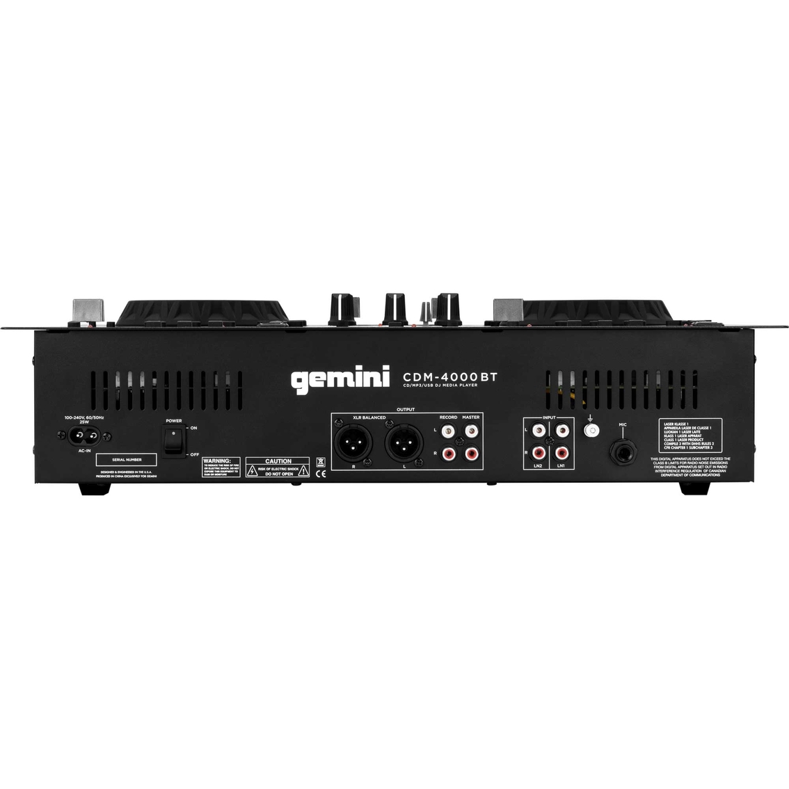 Gemini CDM-4000BT Dual CD/USB Media Player with Bluetooth - Image 2 of 6